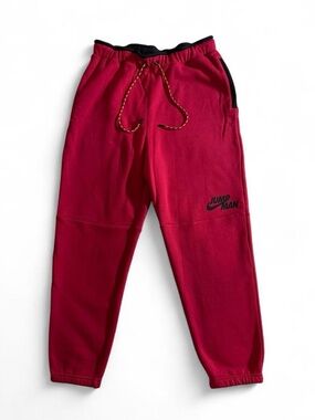 Jordan Jumpman Fleece Joggers Red Black Men’s L